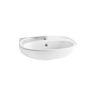 Wandwaschbecken 55 cm glänzend weiß Vitra Normus - Mit Halbsockel für Waschtisch Image