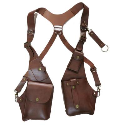 Anti-theft Harness Hidden Underarm Strap Wallet Holster Bag Faux Leather Double Shoulder Armpit Pocket Outdoors Sport Vest Accessories