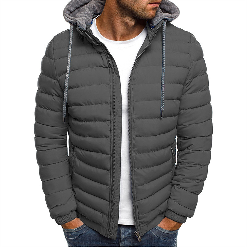 Men's Quilted Jacket Puffer Jacket Puffer Winter Jacket Winter Puffer Coat Winter Autumn / Fall Outdoor Insulated Packable Lightweight Outerwear Windbreaker Jacket Lightweight Puffer Jacket Full Zip