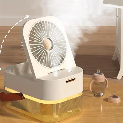 Dormitory office bedroom desktop spray small fan USB plug use foldable small aromatherapy machine