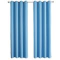 Rojia Blackout Curtains 51 Inch Length 2 Panels Set Thermal Insulated Long Curtains& Drapes 2 Burg Room Darkening Grommet Grey Curtains for Living Room Bedroom Window W39 x L51 Inch
