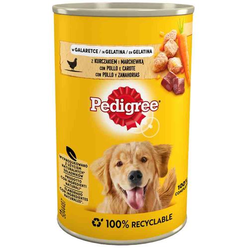 24x400g Pedigree Adult Classic mit Huhn Hundefutter nass