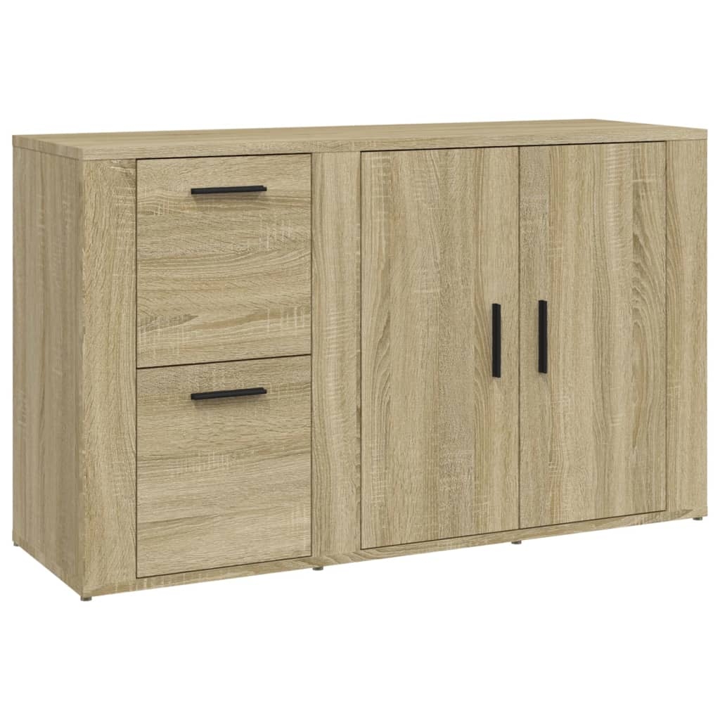 vidaXL Sideboard Sonoma-Eiche 100x33x59,5 cm Holzwerkstoff Image