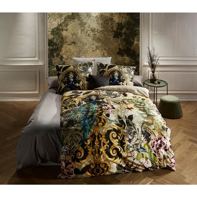 Bettwäsche FLEURESSE "Bed Art S", bunt, B/L: 135cm x 200cm, , Mako-Satin, B/L: 80cm x 80cm, Mako-Satin, Obermaterial: 100% Baumwolle, Bettwäsche, Mako Satin 100% Baumwolle mit Reißverschluss Image