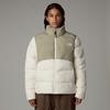 Steppjacke THE NORTH FACE "Saikuru", Damen, Gr. L, weiß (weiß dune, clay grau), Softshell, Obermaterial: 100% Polyester. Wattierung: 100% Polyester, colorblocking, sportlich, hoch geschlossener Ausschnitt, Langarm eingesetzt eingefasste Kante,...