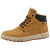 Winterboots TOM TAILOR, Herren, Gr. 42, braun (camel), Lederimitat, Textil, unifarben mit Farbeinsatz, casual, Schuhe, Plateau, Schnürboots, High Top-Sneaker mit Innenreißverschluss