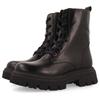 Schnürstiefel GIOSEPPO "GARTNESS", Kinder, Gr. 34, schwarz, Leder, modisch, Schuhe, Plateustiefel, Chunky Boots, Winterstiefel mit Blockabsatz