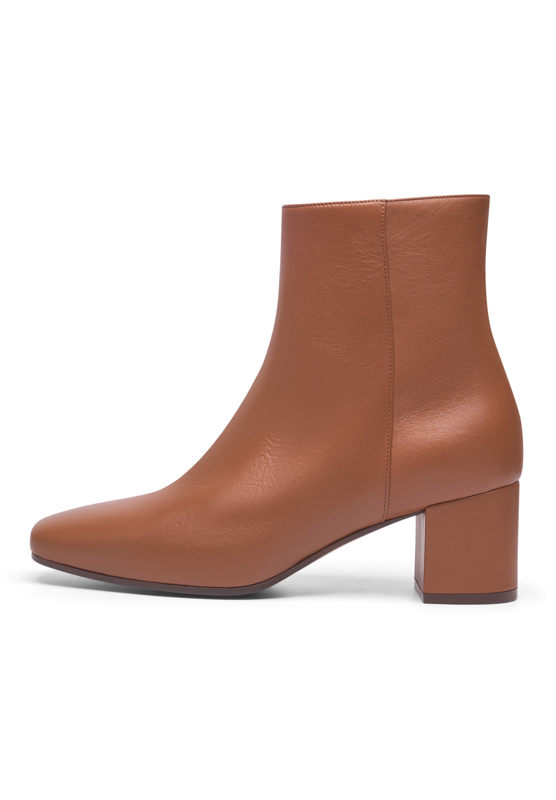 Schlupfboots HENRY STEVENS "Audrey AB50 Businessschuh", Damen, Gr. 40, braun, Leder, Schuhe, Damen Stiefelette mit Absatz handgefertigt, Lederschuhe