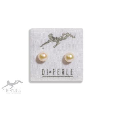 Paar Ohrstecker ADELIA´S "Damen Perlenschmuck 585 Gelbgold Süsswasser Perlen Ohrstecker", weiß, Ohrringe, Damen, Damen, 