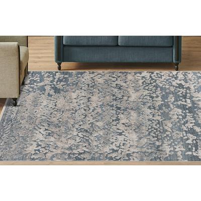 Teppich KAYOOM "Milan 325", grau (anthrazit), B:80cm H:5mm L:150cm, Polypropylen, Teppiche, ca. 436.800 Points/qm, Kurzflorteppich, weiche Haptik, hochwertig Image