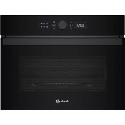 BAUKNECHT Backofen mit Mikrowelle "BMW47DMK", schwarz (schwarzes glas), B:59,5cm H:45,5cm T:56cm, Backöfen, 3D-System – für gleichmäßige Ergebnisse Image