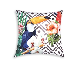 Excelsa Dekoratives Kissen Tropical Chic 45X45 Cm Baumwolle Bunt Image