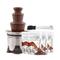 Sephra 10523 19" Elite Chocolate Fountain Package w/ 6 lb Capacity, Belgian Milk Chocolate, Silver, 120 V