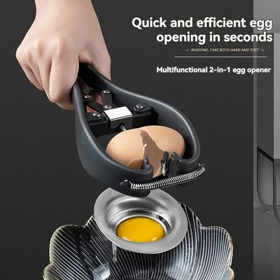 TEMU 2-in-1 Stainless Steel Egg & Separator - Multi-functional Kitchen Gadget For And Cooking