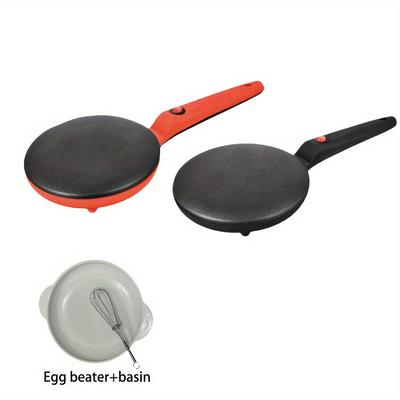 TEMU Electric Pancake Maker Machine - Pan, , Adjustable Heat, Cooking, Space-saving Design For Home Kitchen, Family And Party Use