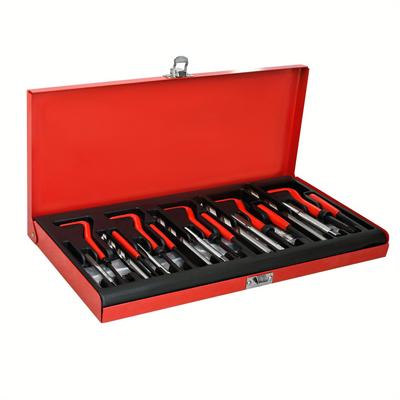 TEMU Tap Drill Sleeve Repair Kit 131 Pieces Car Engine Thread Sleeve Tool Image