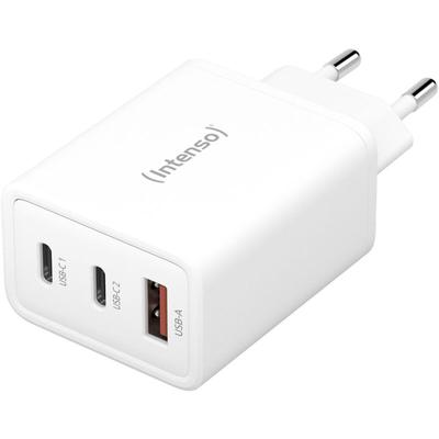 Intenso W65ACC GaN USB Ladegerät 65 W 1x USB-A, 2x USB-C® USB PD Weiß Innenbereich GaN, USB Power De Image