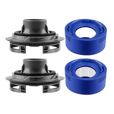 Coocheer - 4-teiliges Motor-Hinterabdeckungs- und Heckfilter-Set für Dyson V7 V8 Staubsauger-Zubehör Image