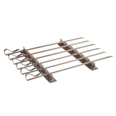 Monolith - Grillspieß-Set mit 6 Spießen & 2-teiliger Halterung Edelstahl 43 cm 206001 Image
