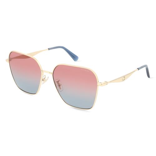 Coach HC7168 Damen-Sonnenbrille Vollrand Eckig Metall-Gestell, gold