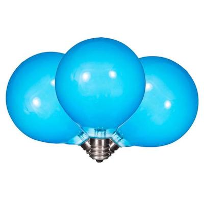 Vickerman 773727 - G50 Candelabra Screw Base Blue Replacement LED Light Bulb Christmas Light Bulb (X24G5102)