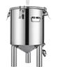 VEVOR Seau de Fermentation 26 L Cuve de Fermentation en Acier Inox Seau de Fermenteur avec Robinet