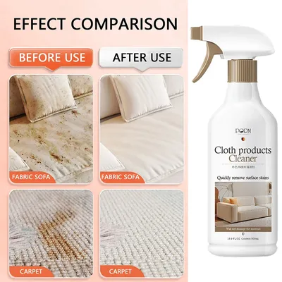 Sofa Cleaning Foam All Purpose Dry Cleaning Fabric Spray 500ml Multifunctional Carpet Cleaning For Living Room Car Bedroom