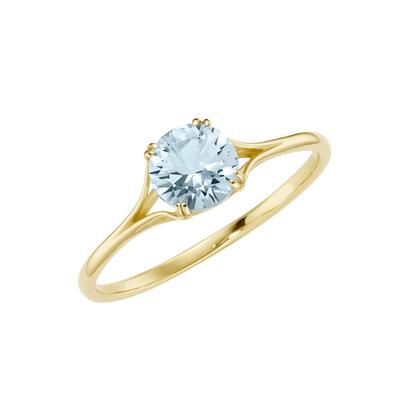 Luigi Merano Ring mit Blautopas oder grünem Amethyst, Gold 585 52 Damen Image