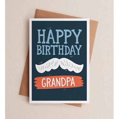 1-800-Flowers Everyday Gift Delivery Grandpa Mustache Birthday Greeting Card