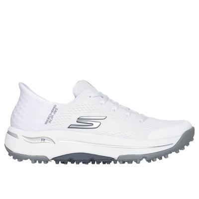 Skechers Women's Slip-ins: GO GOLF Arch Fit - Line Up Shoes | Size 11.0 Wide | White | Textile/Synthetic