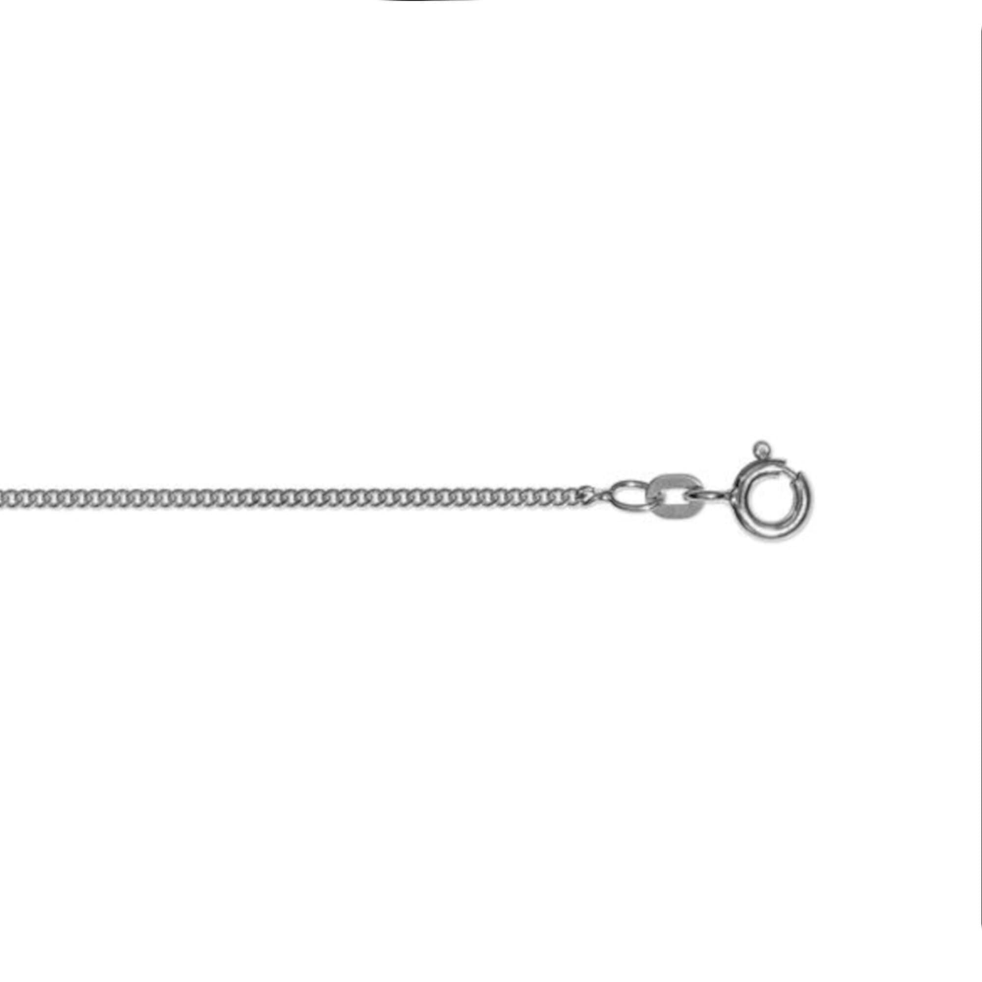 Goldkette ONE ELEMENT "Halskette Panzerkette aus 585 Weißgold Ø 1,4 mm" Gr. 50, silber, Halsketten, Damen, 50, Gold Weißgold 585, Gold, Weißgold 585, Goldkette, Damen Gold Schmuck Panzerkette