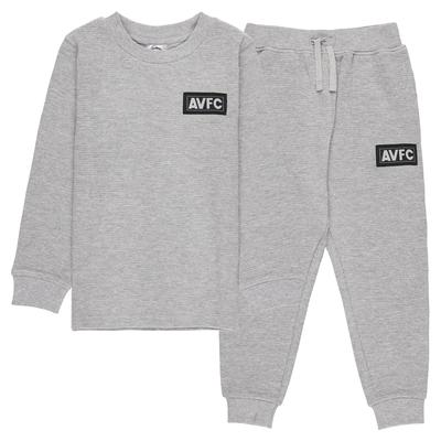 Aston Villa Premium Lounge-Pyjama – Grau – Jungen Image