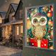 decorazioni per finestre di Natale, tenda in tessuto con vetrate colorate e pupazzo di neve, poster di film, decorazione per porte e finestre per la casa di Natale, adesivi per finestre, decalcomanie