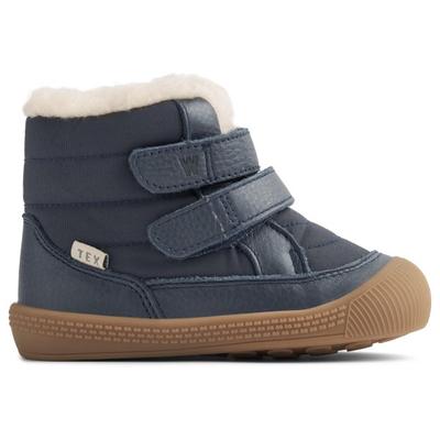 WHEAT - Kid's Lauflern-Stiefel Daxi Wolle Tex - Winterschuhe 27 | EU 27 blau Image