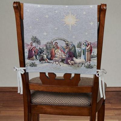 Holy Night Chair Covers Platinum Set of Two, Set of Two, Platinum