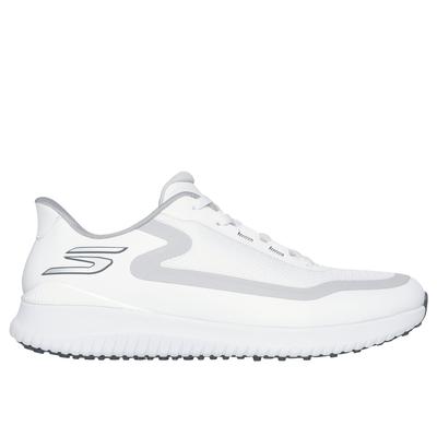 Skechers Men's Slip-ins: GO GOLF Flight Shoes | Size 11.0 | White/Gray | Synthetic/Textile