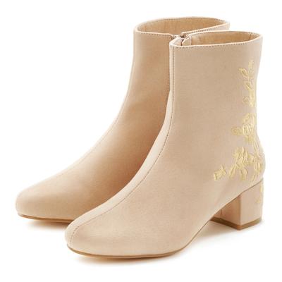 Stiefelette LASCANA, Damen, Gr. 35, beige, Obermaterial: 100% Textilmaterial. Futter: 100% Lederimitat. Decksohle: 100% 