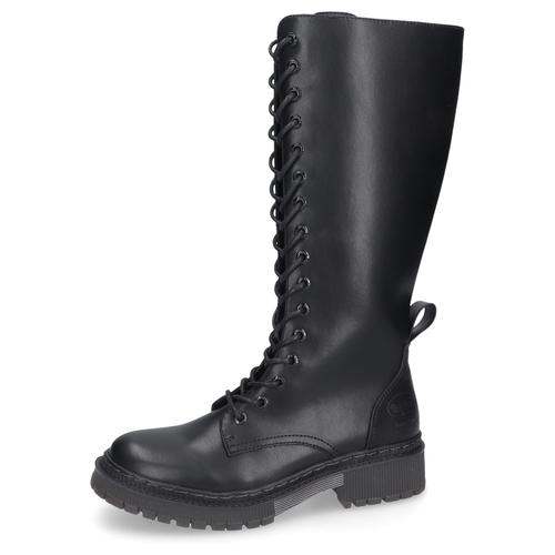 Schnürstiefel DOCKERS BY GERLI Gr. 37, Normalschaft, schwarz Damen Schuhe Stiefel, Winterstiefel, Stiefel mit robuster Profillaufsohle