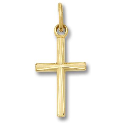 Ketten-Anhänger ONE ELEMENT "Kreuz Anhänger aus 333 Gelbgold", gold, Schmuckanhänger, Damen, Gelbgold 333, Damen Gold Sc