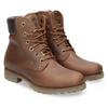 Winterstiefelette PANAMA JACK "Panama", Damen, Gr. 41, braun (dunkelbraun), Nappaleder, klassisch, Schuhe, Winterboots, Schnürboots, mit GORE-TEX, seitliche Logoprägung