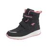 Winterstiefel KANGAROOS "KP-Nala V Roostex", Damen, Gr. 29, schwarz (schwarz, rosa), Synthetik, Textil, sportlich, Schuhe, Snowboots, Winterboots, Winterschuhe, wasserdicht mit Klettverschluss