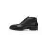 Schnürboots HENRY STEVENS "Wallace GB", Herren, Gr. 45, schwarz, Leder, klassisch, Schuhe