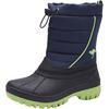 Winterstiefel KANGAROOS "K-Ben", Damen, Gr. 35, blau (navy, lime), Synthetik, Textil, sportlich, Schuhe, Snowboots, Winterboots, Winterschuhe, wasserabweisend