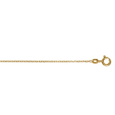 Goldkette ONE ELEMENT "Halskette aus 333 Gelbgold Ø 1,3 mm" Gr. 40, gold, Halsketten, Damen, 40, Gelbgold 333, Damen Gold Schmuck Rundankerkette