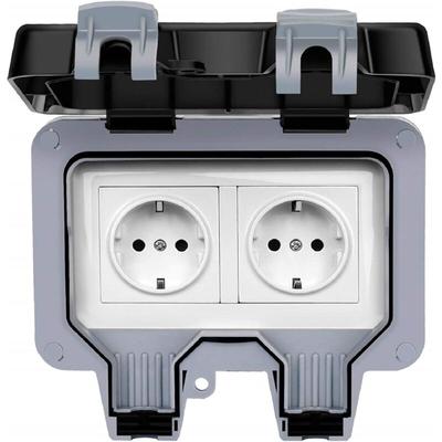 PC-Steckdose, IP66, wasserdicht, staubdicht, Wand, deutscher Standard, 220–250 v, 16 a, 100 mb, 50 Image