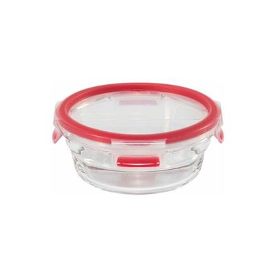 Clip&Close Glass Vorratsdose 550 ml Glas Rot - Emsa