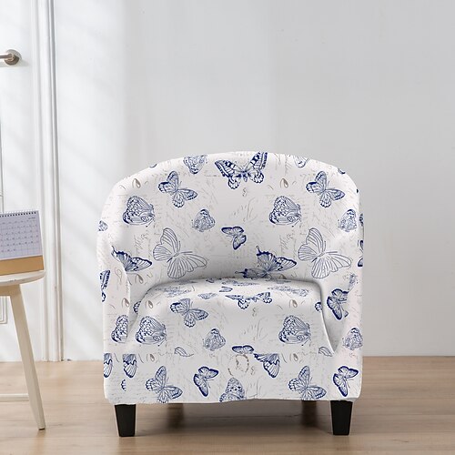 Clubsesselbezug, dehnbarer und strapazierfähiger Schonbezug, perfekt zum Schutz und Auffrischen Ihres Stuhls, verleiht jedem Raumdekor eine stilvolle und moderne Note Image