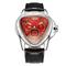 Jargar Top-Marke automatische mechanische Herren-Armbanduhr mit Dreieckskalender und 24-Stunden-Zifferblatt aus echtem Leder, Sport-Armbanduhr