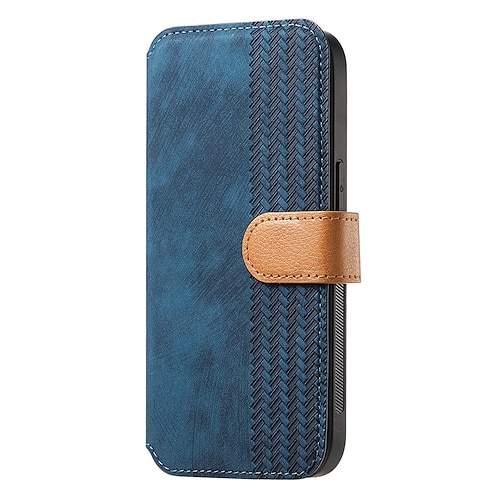 Handy Hülle Handyhüllen Für iPhone 17 Pro Max 17 Air 16 15 14 Pro Max Plus 13 12 11 Pro Max Mini Rückseite Mit Ständer Kartenfach Stoßfest Retro TPU PU-Leder Image