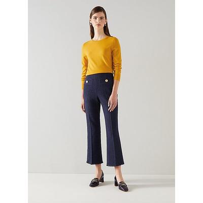 Rosalind Gold Sustainably Sourced Merino Wool Jumper, Gold